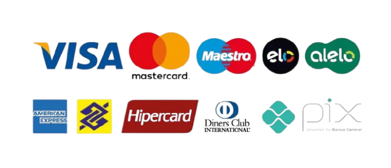 Formas de pagamento aceitas