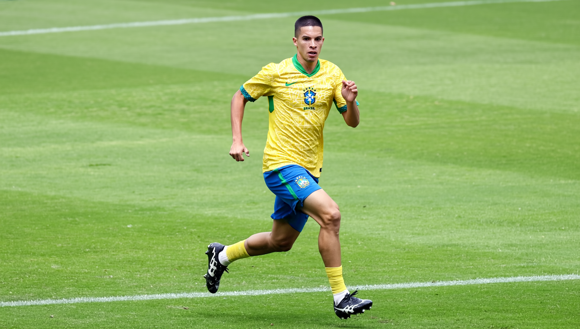 Jogador com camisa do Brasil